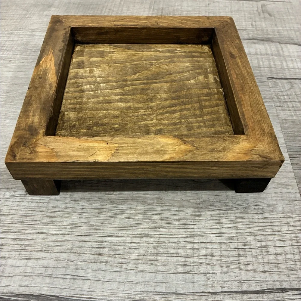 Rustic Wooden Bath Tray